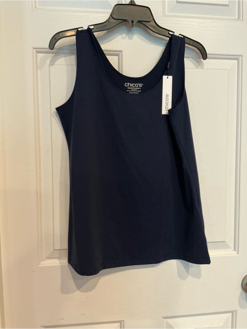 Chico's Deep Navy Scoop Neck Tank
